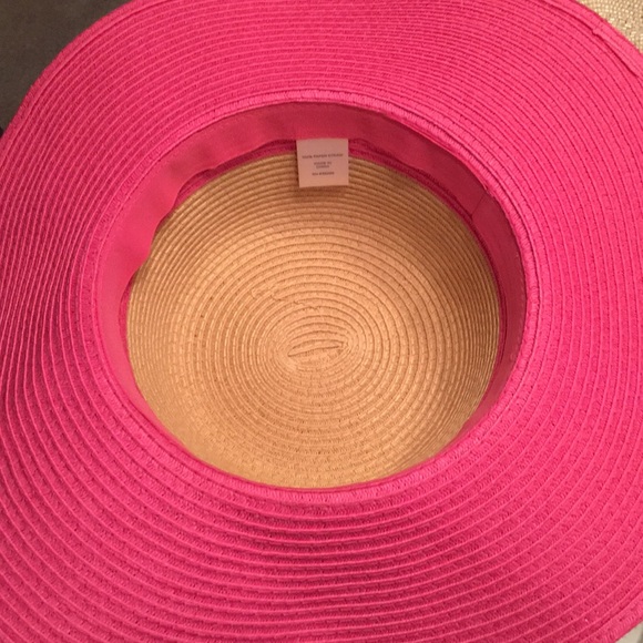 Pink and Tan Straw Hat - Picture 5 of 5